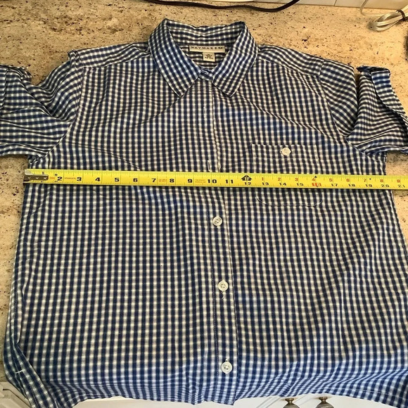 Haymaker Blue and White Plaid Shirt Size Medium - Picture 8 of 9